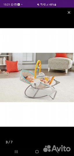 Детские качели fisher-price 3 в 1
