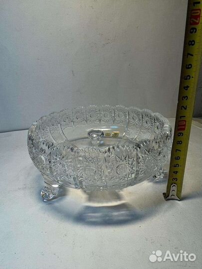 Ваза хрустальная Чехия