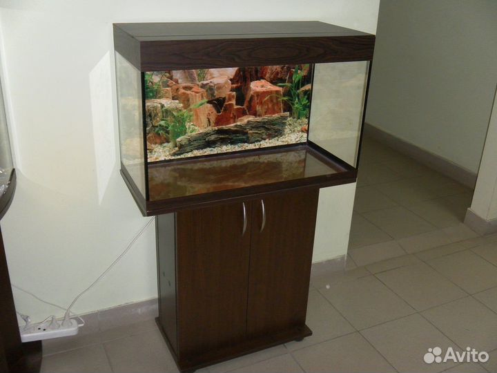 Аквариум 100 свет биофильтр фон подставка