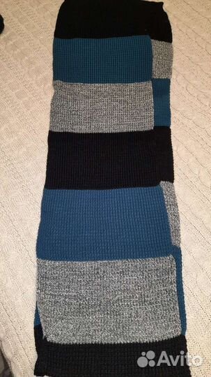 Комплект шапка и шарф мужской