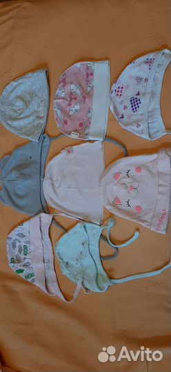Шапочки для новорожленных
