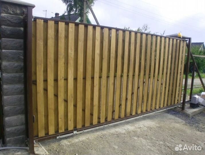 Откатные ворота в наличии новые