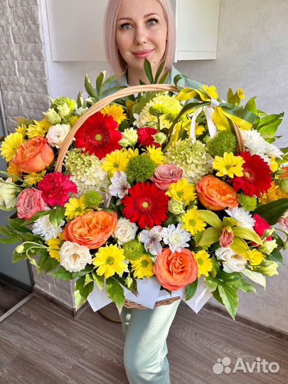 Живые цветы букеты