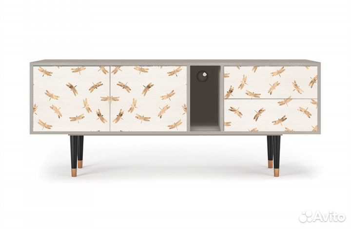 Тв-тумба T1 - Сатин - Nude Dragonflies