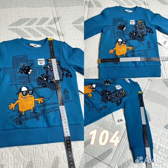 Свитшот на флисе c&a 104