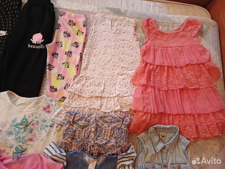 Вещи пакетом для девочки 104 110