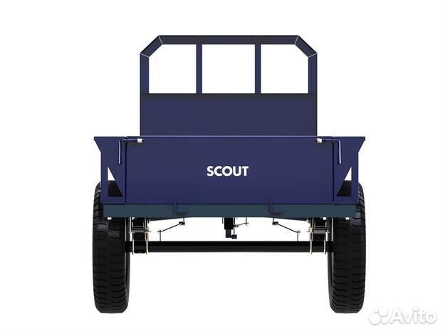 Прицеп (полуприцеп) скаут 1птс-1T к мотоблоку