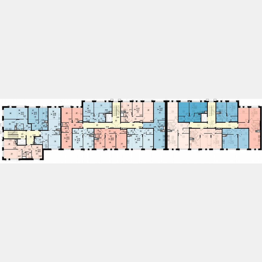 2-к. квартира, 54,9 м², 2/4 эт.