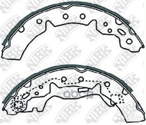 Колодки тормозные барабанные toyota corolla 1.6