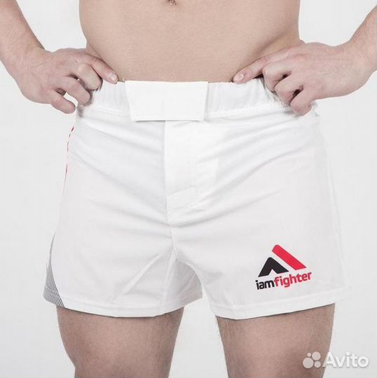 Шорты мма ACB white base (L)