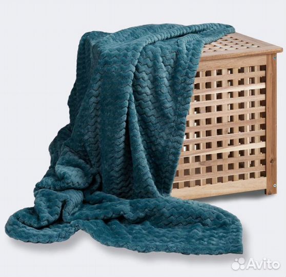 Плед 200:220 бирюзовый