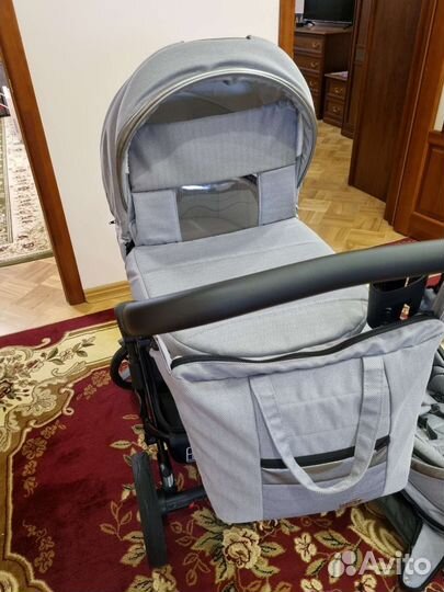 Pituso luna 2 в 1 серая с металликом