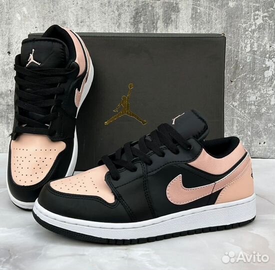 Nike Air Jordan 1 Low GS Crimson Tint р.36-39 кожа