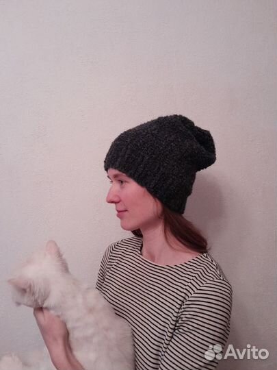 Шапка женская шерстяная