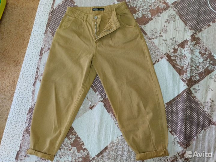 Брюки капри джинсовые