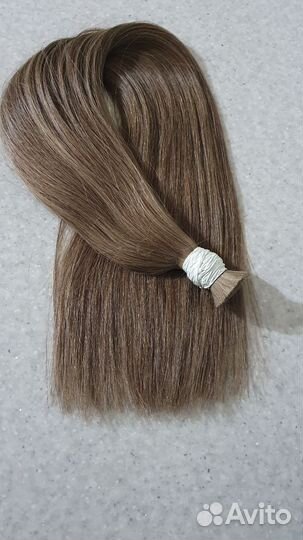 Волосы для наращивания 60 см русый 7/0