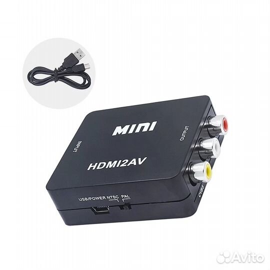 Адаптер hdmi to AV 3xRCA тюльпаны (новый)