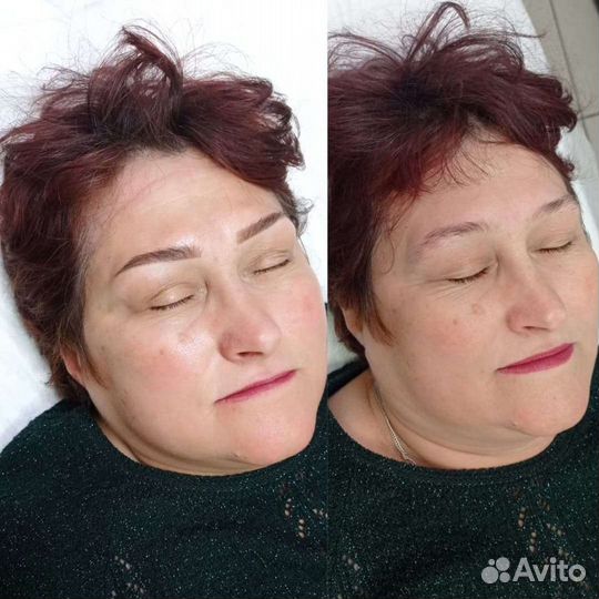 Перманентный макияж бровей, пудровое напыление