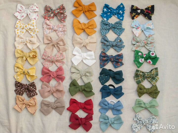 Новые резинки заколки для волос бантики
