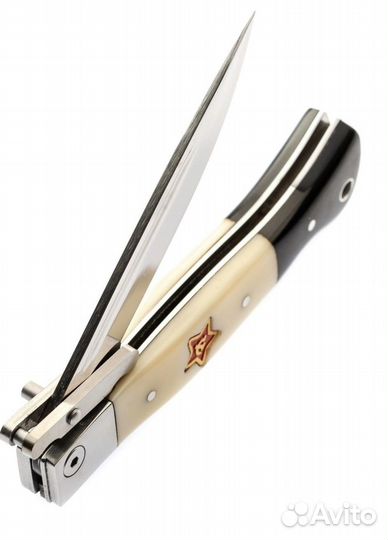 Складная финка со звездой нейлоновый чехол