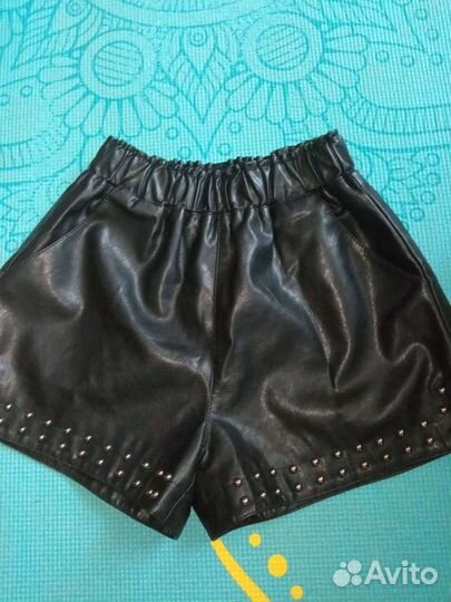 Кожаные шорты