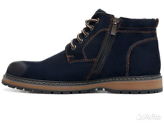 40 Зимние кожаные новые мужские ботинки