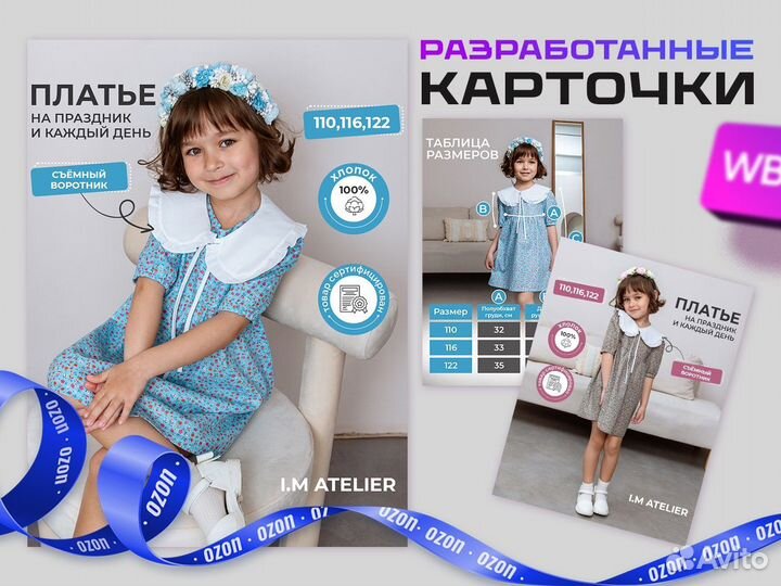 Инфoграфикa для маpкeтплейсов Wildberries, ozon