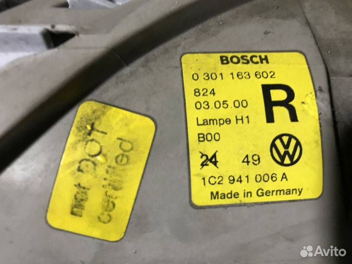 Фара правая галоген Volkswagen Beetle 1 А4 200