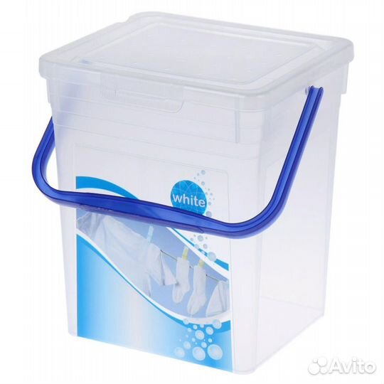 Ведро для стирального порошка с декором на 8 л