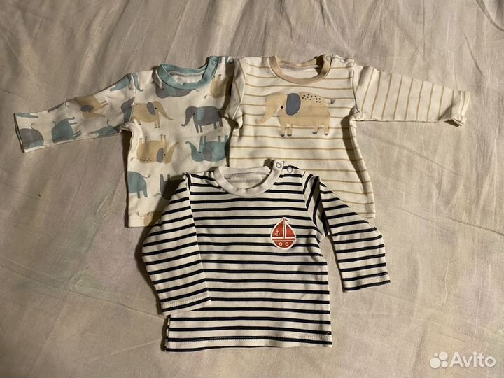 Детские вещи пакетом 62-68 (боди, костюмы)
