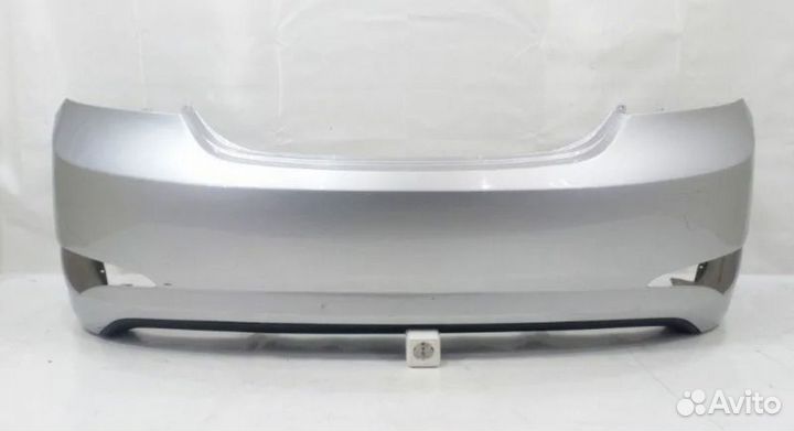 Бампер задний Hyundai Solaris 2010-2014 серебро
