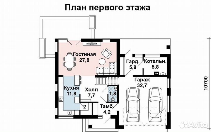 Готовый проект дома (каркас / кирпич)