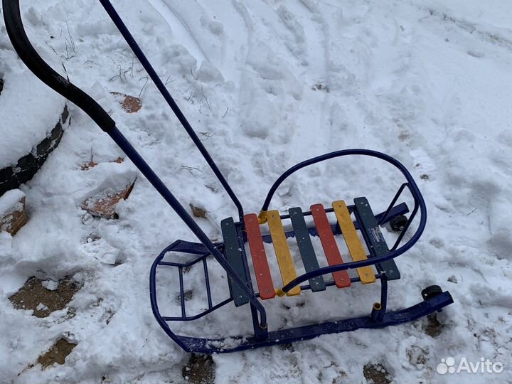 Санки с колесиками