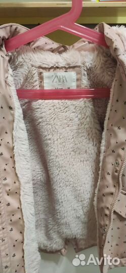 Куртка Zara прорезиненная 98