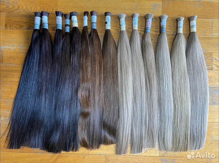 Волосы для наращивания натуральные длина 60