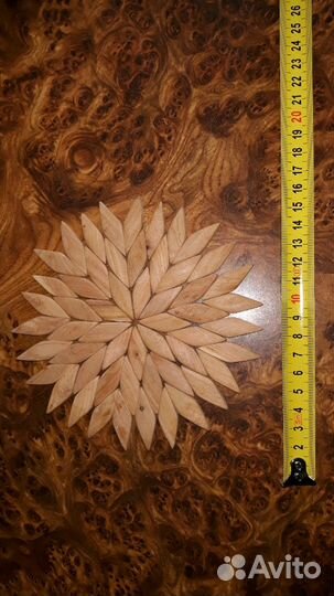 Подставка Под горячее из ракушек и можжевельника