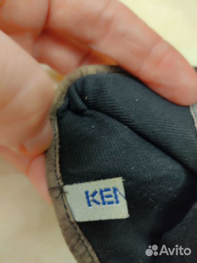 Перчатки Kenzo оригинал замша и ткань