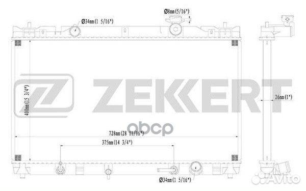 Радиатор охл. дв. Toyota Camry (V30) 01- mk-116