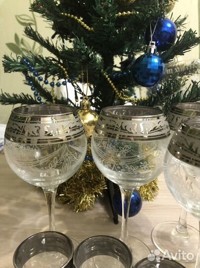 Набор бокалы и стопки Гусь Хрустальный