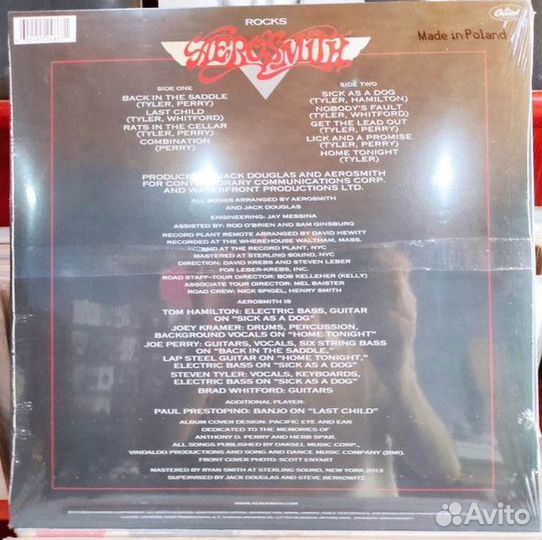 Виниловая пластинка Aerosmith - Rocks (Black Vinyl