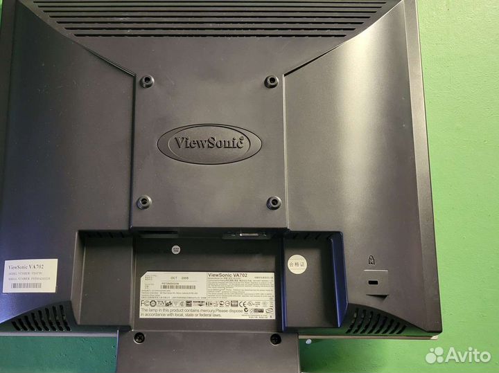 Монитор viewsonic 17 va702