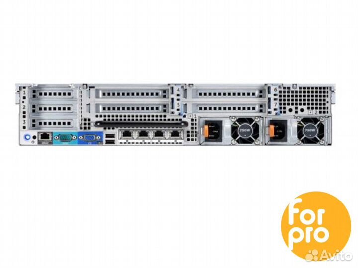 Сервер dell R720 8LFF 2xE5-2660 192GB, H710