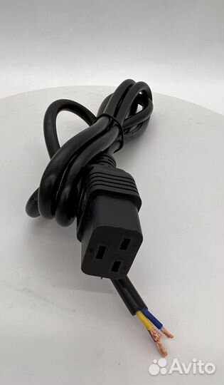 Кабель для асика С19 3х2,5 1,5метра без вилки