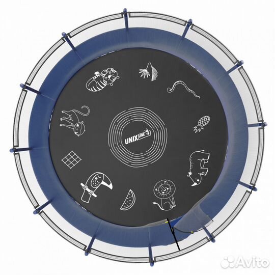 Батут unix line supreme game 16 ft Blue