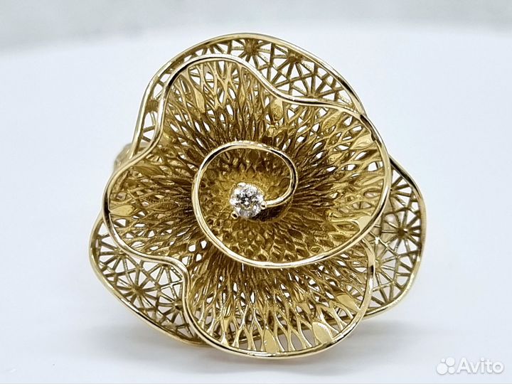 Золотое кольцо 585 пробы