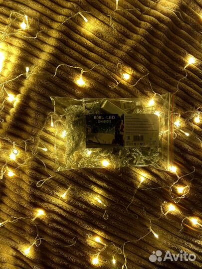 Гирлянда электрическая штора 3*3