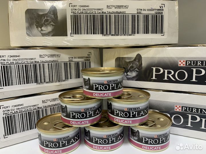 Корм для кошек Purina Pro Plan Delicate 24 шт