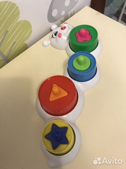 Детский сортер-гусеница