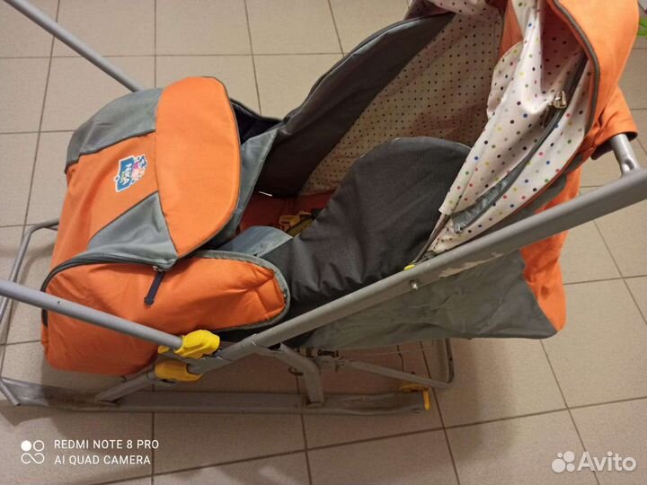 Детские санки коляска ника