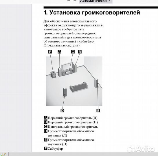 Ресивер Sony STR-DE400 (500 Ватт + Bluetooth aptX)